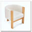 Chaise de salle à manger en bois avec accoudoirs