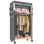 Portemanteau sur roulettes 79 po H 79 po avec couvercle 450 lb Armoire à vêtements sur pied robuste avec roulettes