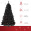 Sapin de Noël artificiel illuminé 7 pi avec branches réalistes et 1346 pointes HOMcom
