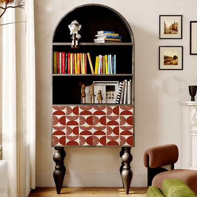 Bibliothèque standard en bois massif H 62,99 "x l 27,55"