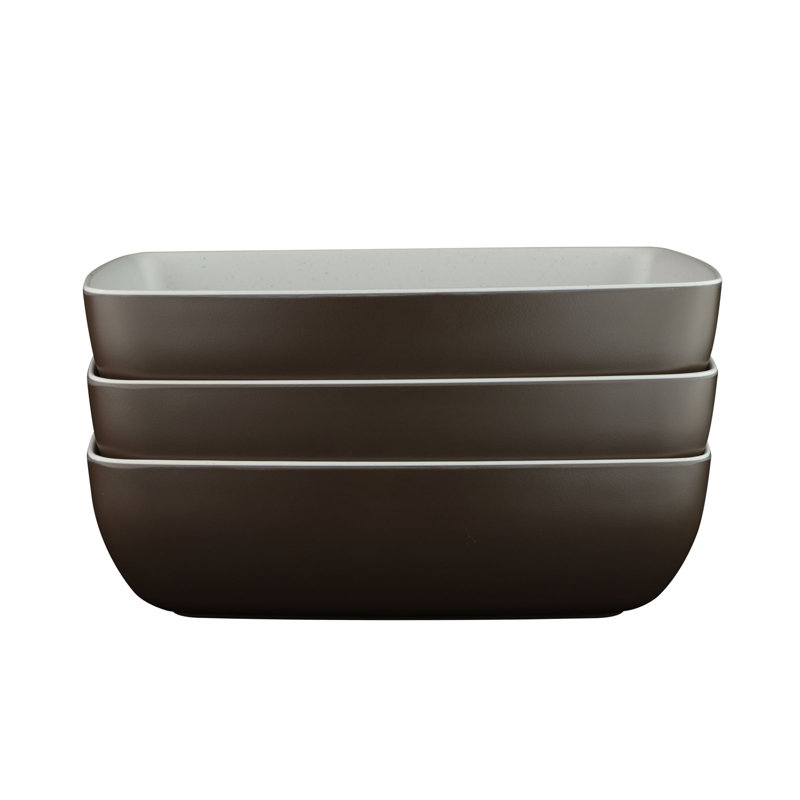 Elite Global Solutions Infinity Melamine Serving Bowl, Chocolate