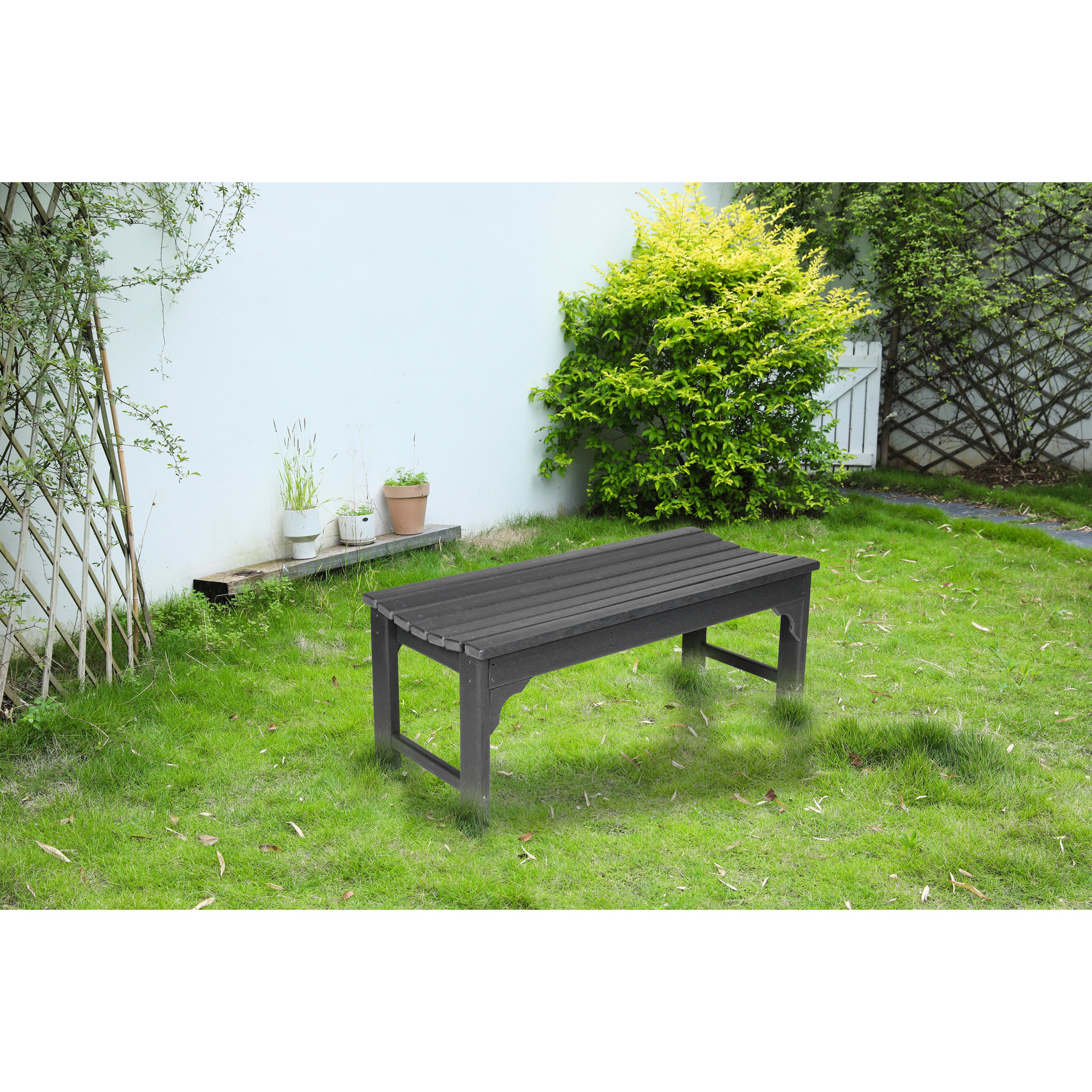 Winston Porter Bench With Wood-like Look - For Patio, Balcony, Garden ...