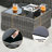Znyah Wicker 8 - Person Modular Patio Conversation Set with Cushions-212365991