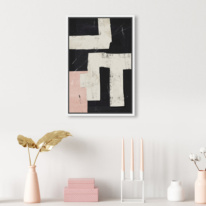 Placed Together Print by Oliver Gal, 11"H x 16"W, White Floater Frame