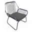 Fauteuil club d'extérieur en rotin PE