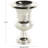 Jerrae Aluminum Metal Goblet Inspired Hammered Decorative Gold Vase-455545632-455545633