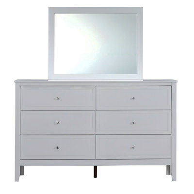 dill ranch dressing Yorkdale Bedroom Dresser Mirror, Made in Canada - White main image 0