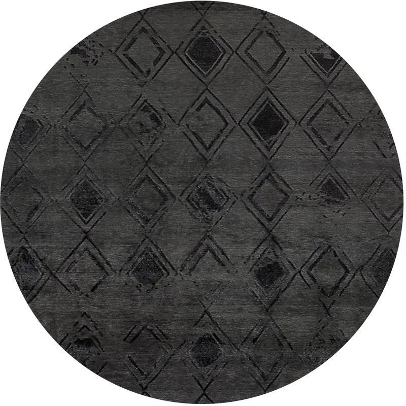 Janice Geometric Indoor Rug, Round 5'