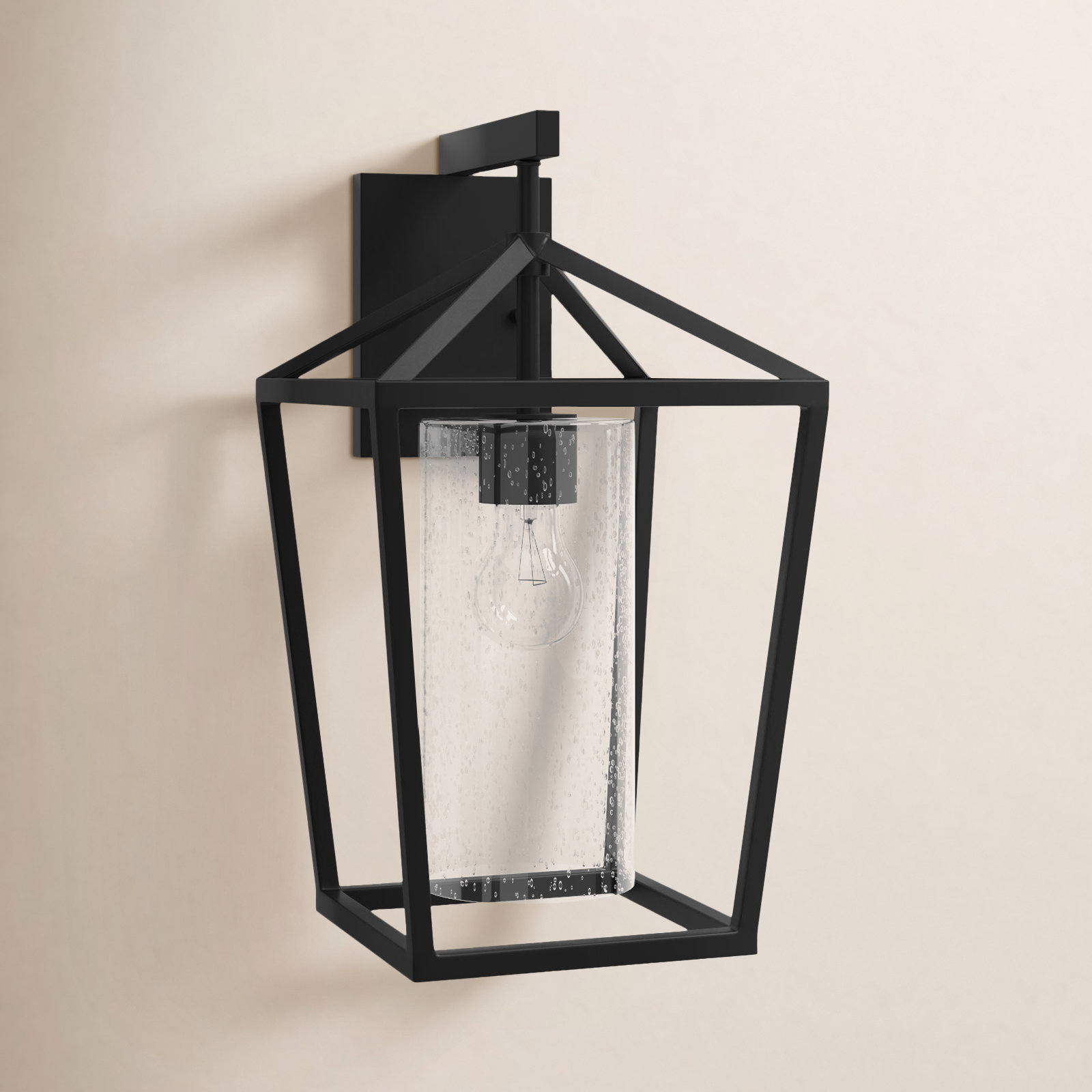 Alicia Single Light Birdcage Outdoor Wall Light, 14.75" H x 8.5" W x 8.5" D
