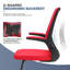 Chaises de bureau Laceymay, fauteuils de direction ergonomiques en filet avec base luge, accoudoirs rabattables-1268964898
