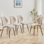 Miko 50cm H Velvet Upholstered Metal Side Chair-432116083