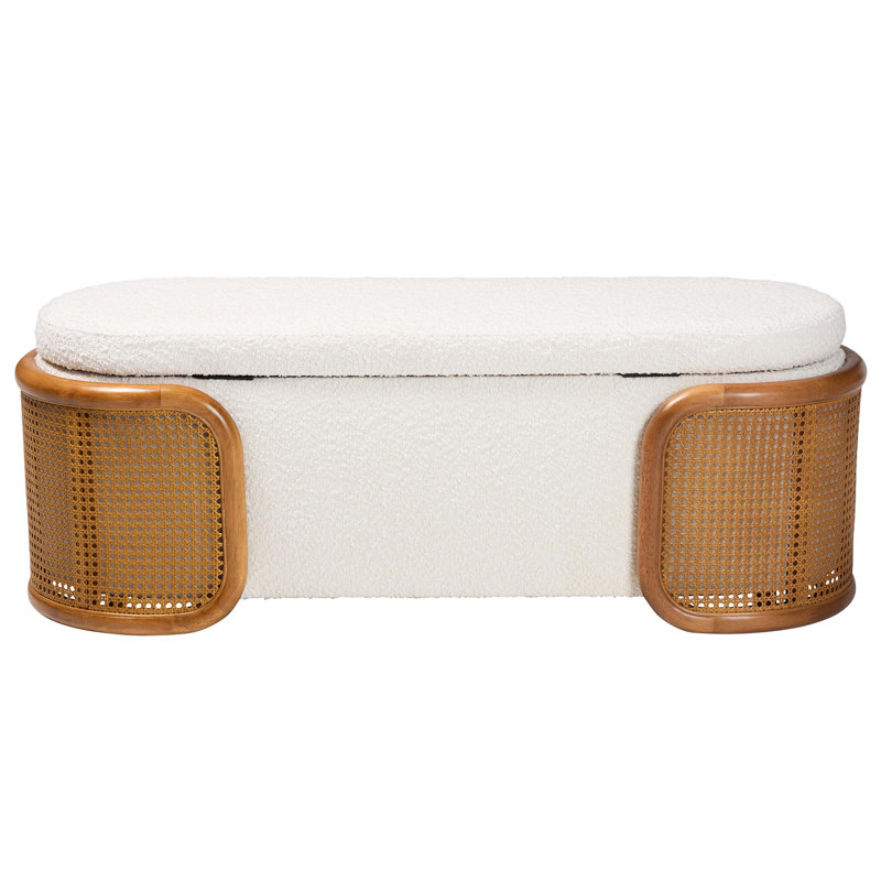 Carmyn Polyester Blend Upholstered Storage Bench