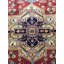 Tapis décoratif en laine rouge de conception unique 8 pi x 9 pi 10 po noué à la main new age