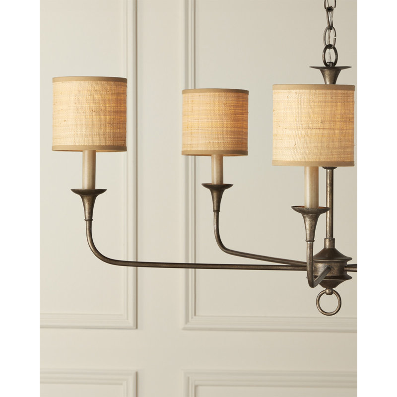 Nottaway 5 - Light Chandelier, Contemporary Gold Leaf