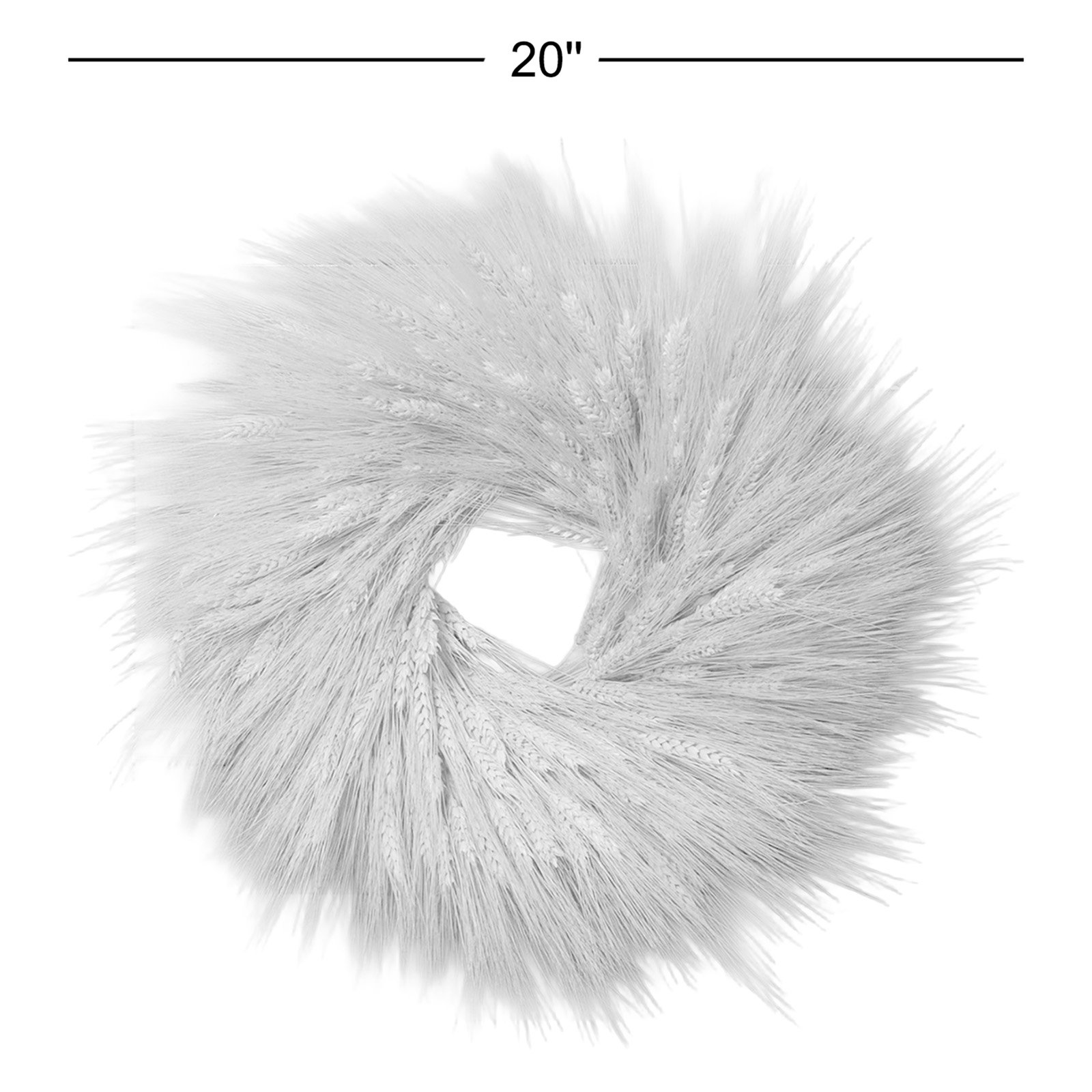 20" Handcrafted Wheat Wreath