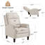 Fauteuil inclinable en cuir véritable Kindalyn-106895713