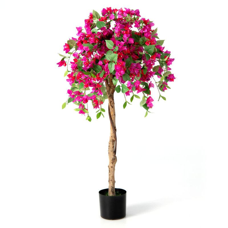 135cm Faux Flowering Tree in Pot