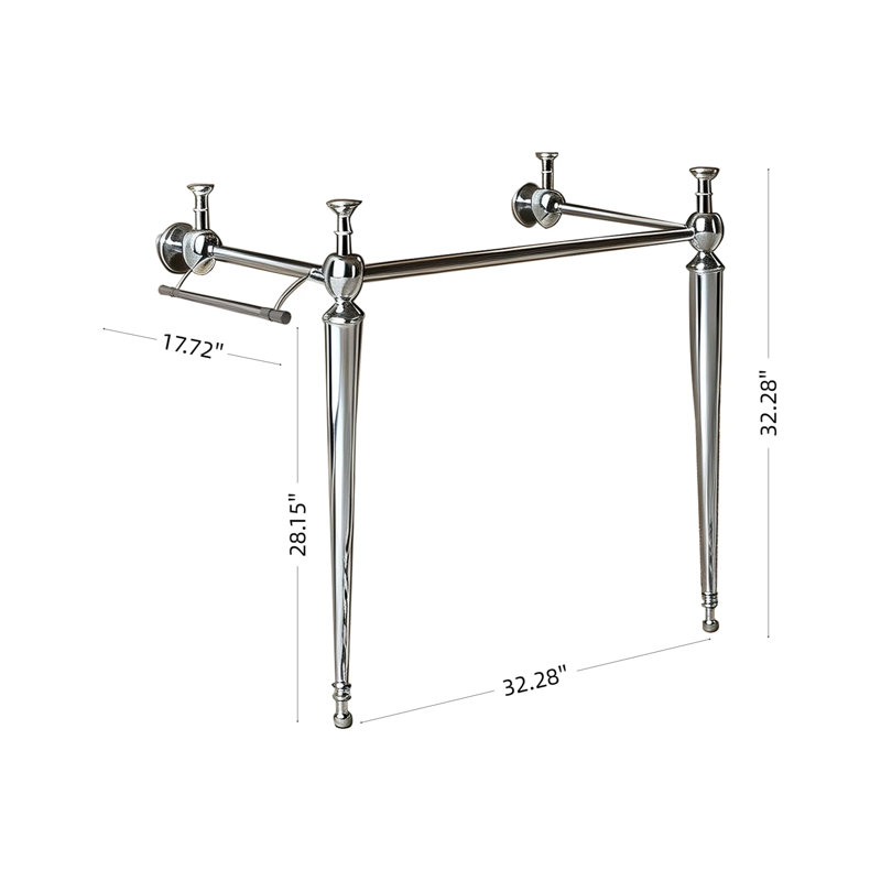 Meuble-lavabo de salle de bain 36 po, Argent, Silver