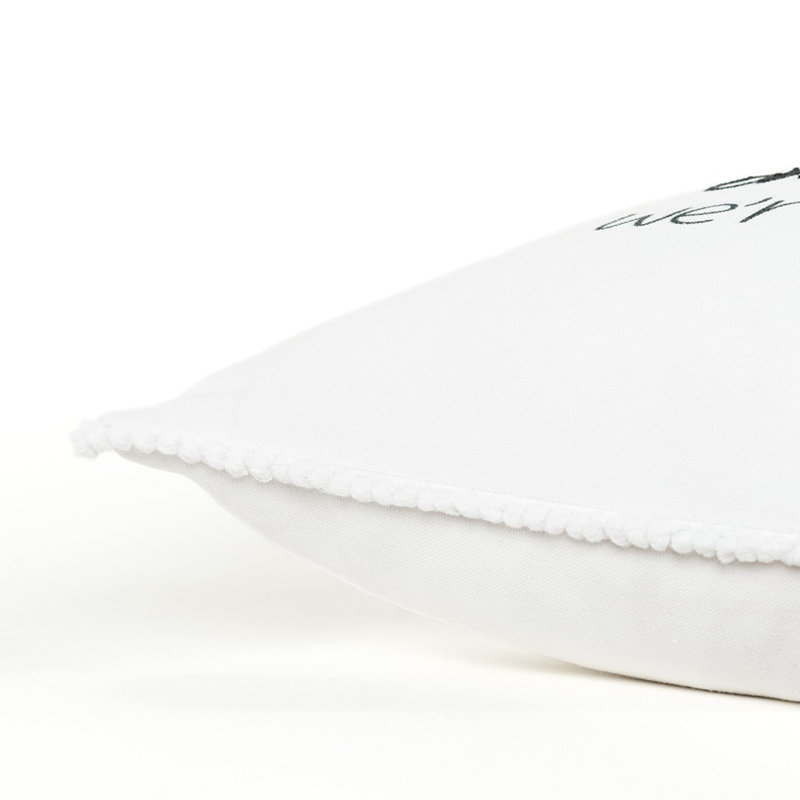  Coussin décoratif en coton noir et blanc Women Are Angels