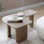 Table basse contemporaine 2 pièces kaki, combinaison, multicouche peinte, idéale pour le canapé, appartement de salon, stabilité améliorée, coins arrondis, conception emboîtable en forme de L, pulvérisée à la main