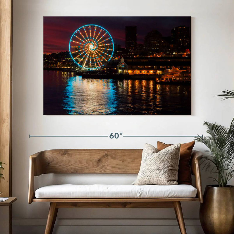 Great Wheel In Seattle, 34" H x 51" W