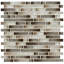 Kinzari Interlocking 12 in. x 12 in. Glossy Glass Mosaic Wall Tile-1920364507
