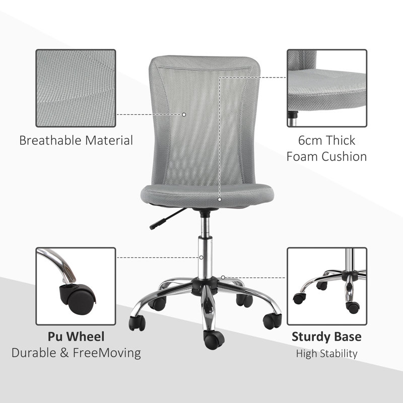 Sophronia Office Chair, Grey