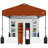 10X10ft Easy Setup Pop Up Canopy, Portable Tent W/ Side Wall, 1-Button Push, Case-99693120