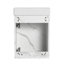 Meuble-lavabo mural flottant de 16 pouces avec lavabo en céramique et armoire à fermeture en douceur, parfait pour les petites salles de bain-116332476