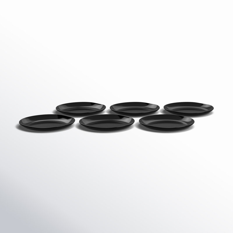 Sandia Melamine Salad Plate, Obsidian