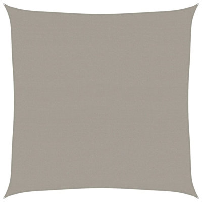  Sunshade Sail 160 G/M² Square Light Grey 4X4 M HDPE