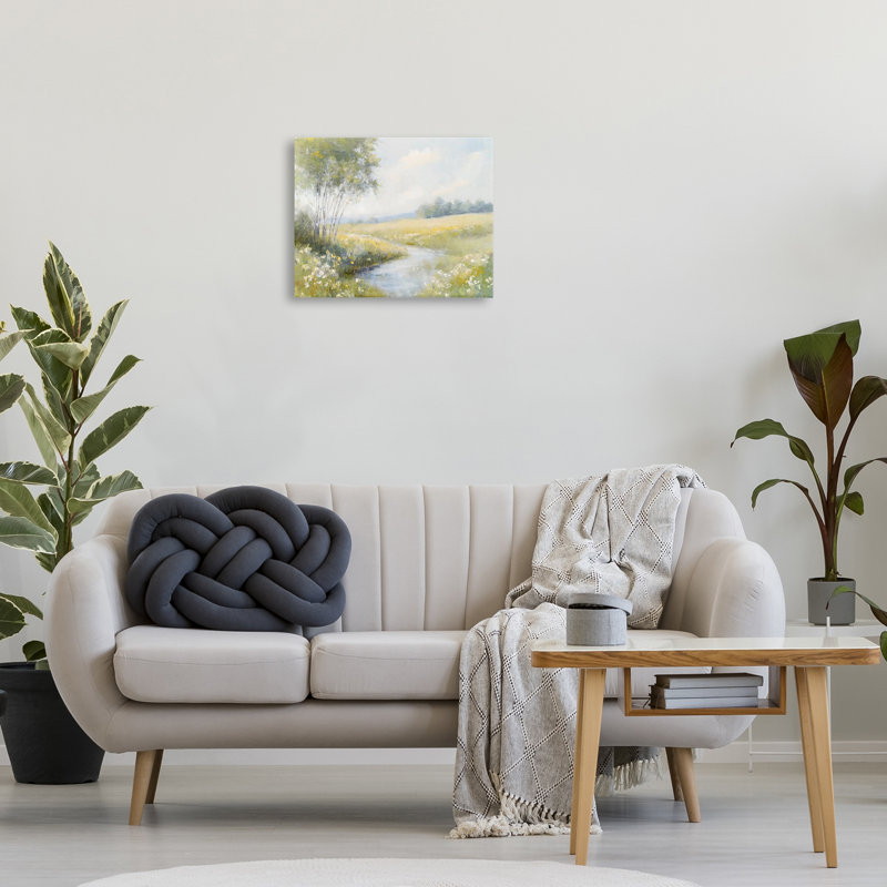 Toile Tranquil River Stream, design par Creative Studio, H 16 po x l 20 po