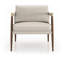 Fauteuil Jaunius en cuir opala