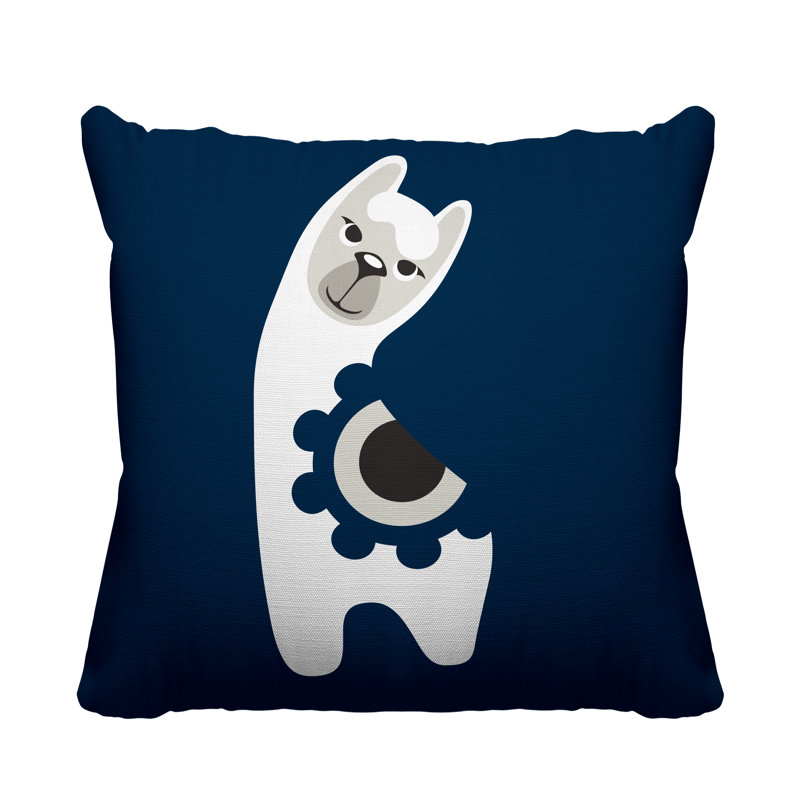 Coussin Inkie, Bleu marine, 14 po x 20 po, Rectangle