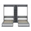 Lits escamotables à double paroi avec armoires et tablettes-882725065