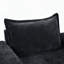 Fauteuil surdimensionné rembourré en chenille avec accoudoirs larges-651044840