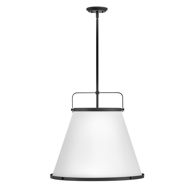 Luminaire suspendu conique à 3 lumières Coco, Noir