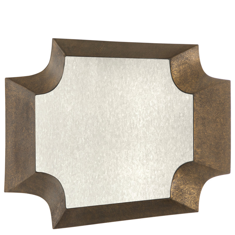 Farris Mirror - White, Brown