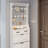 NEW White Color Shoe Cabinet  With 3 Doors 2 Drawers With Hanger