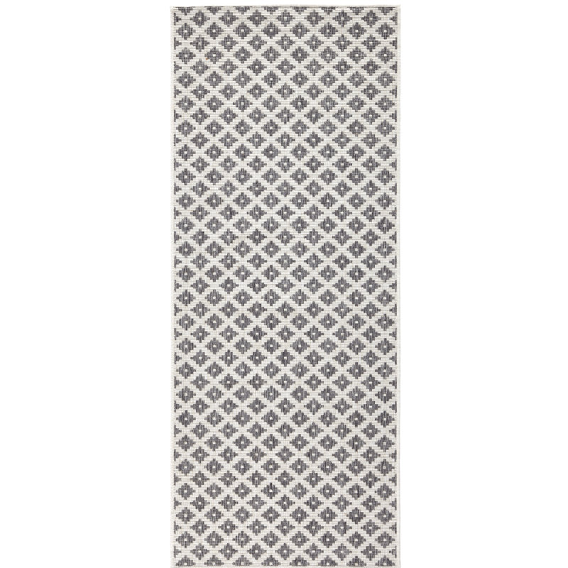 Nizza Flatweave Grey Rug, Runner 80 x 250 cm