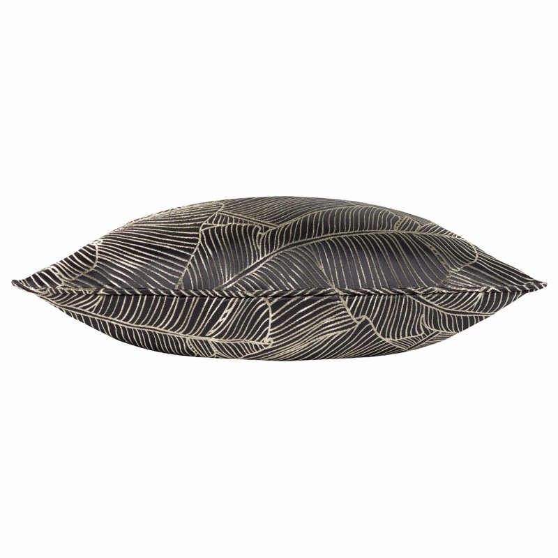 Seeneytown Seymour Geometric Square Throw Cushion, Black