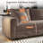 Almonte 103'' Modular Sectional Sofa With Chaise Conversion And 2 Throw Pillows-181801847