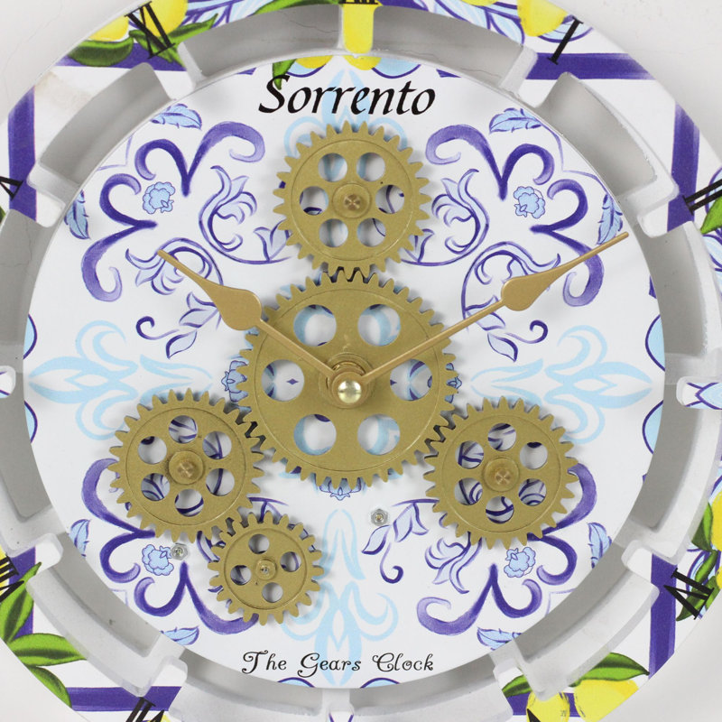 Solid + Manufactured Wood Wall Clock, Sorrento