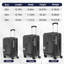 Bagages, avec ouverture frontale, serrure approuvée par la TSA, valise rigide, gris