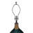 D16x28.5" Glass Table Lamp