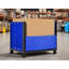 Collapsible Bulk Container, Solid Wall, 600 Lbs Capacity, Blue, 4 - Way Access, 31.07 In Width Storage, Stacks High, 39.82 Depth