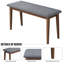 Banc rembourré en mousse Helf