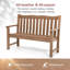 Banc d'extérieur, banc de jardin en bois de polyéthylène pour 2 personnes, ...