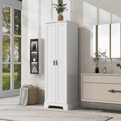 Noyack Wood Accent Cabinet, Tall Accent Cabinet, Living Room Storage Cabinet by Loon Peak