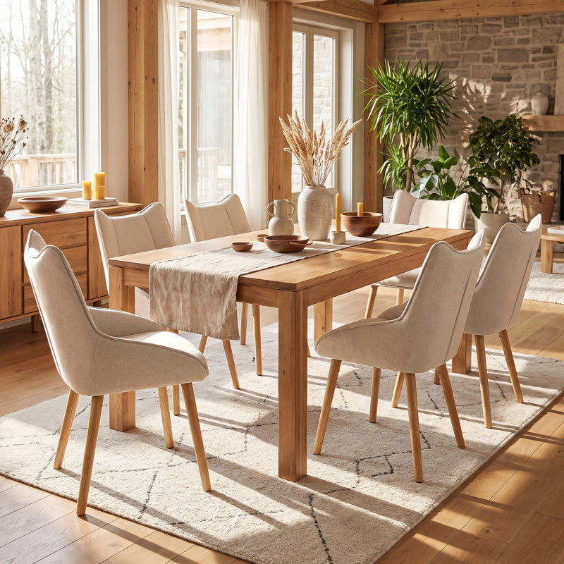 50cm H Upholstered Dining Chair, Tapue, 6, Tapue